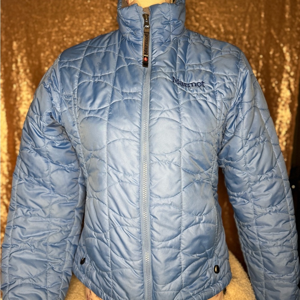 Marmot Women's Light Blue Puffer Jacket
